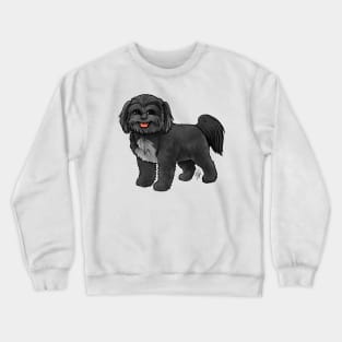 Dog - Shih Poo - Black Crewneck Sweatshirt